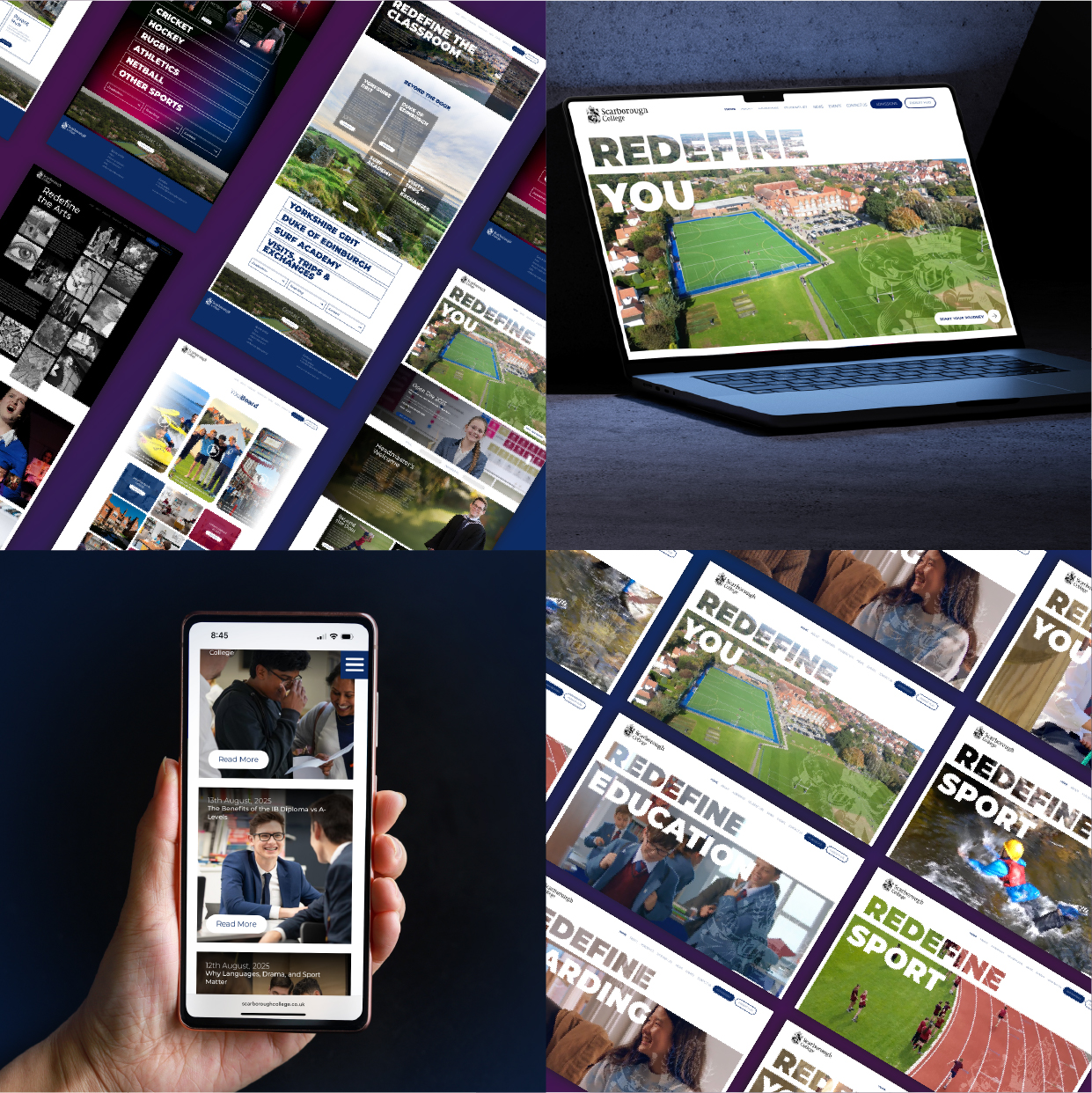 Independent School Website Design for Scarborough College